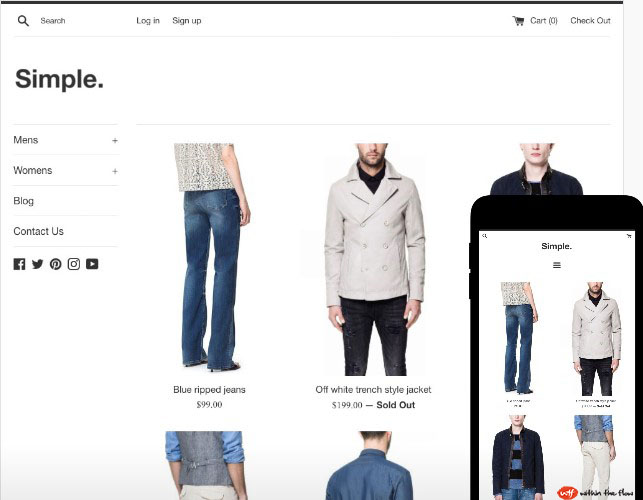 Best Free Shopify Themes | Simple – Our rating 4.5/5