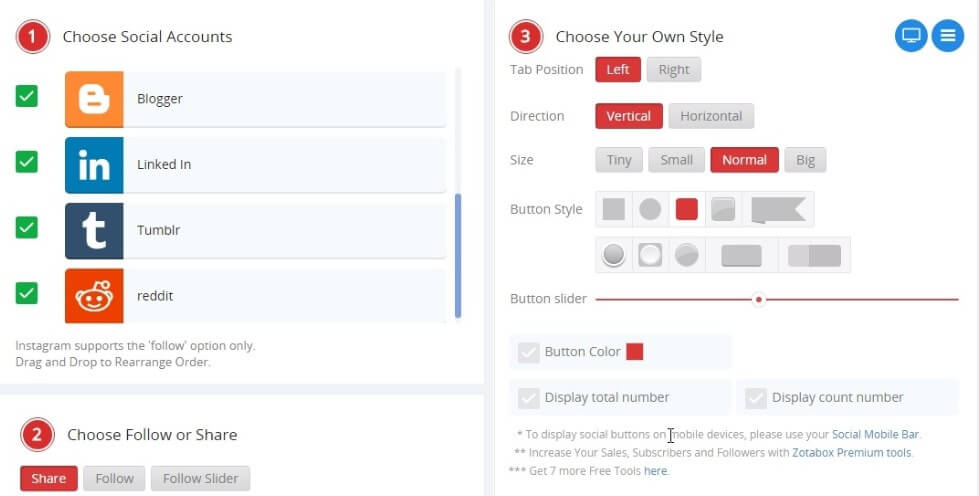 shopify Social Sharing Buttons app 2