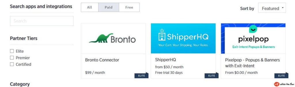 shopify vs bigcommerce app store