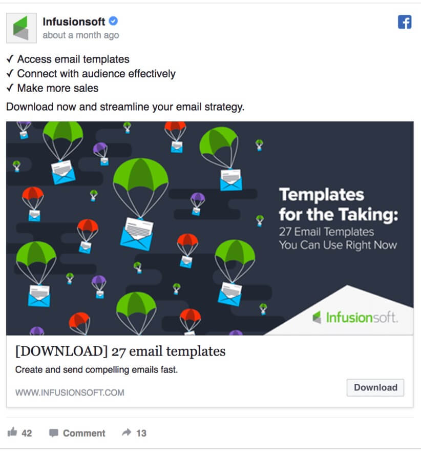 Infusionsoft ad example