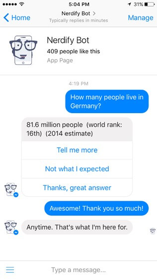 Chatbots for Education
