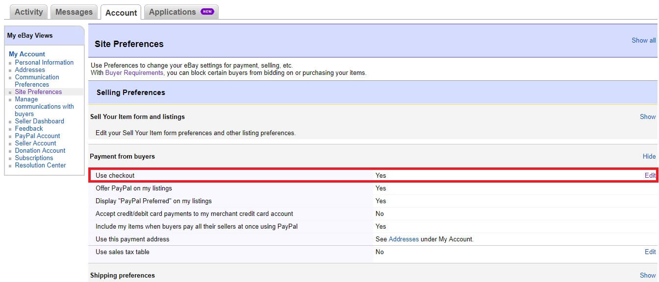 How To Change Shipping Address On Ebay Invoice