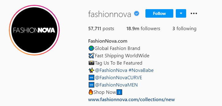 fashionova-instagram-page